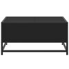 vidaXL Tavolino da Salotto Nero 60,5x60,5x30cm Truciolato e Metallo