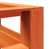 vidaXL Testiera Libreria a L Marrone Cera 150cm Legno Massello di Pino
