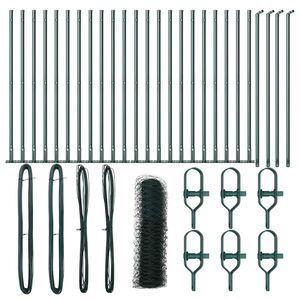 vidaXL Palo della recinzione Verde