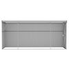vidaXL Casetta da giardino a muro marrone 118x382x178 cm in acciaio zincato