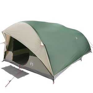 vidaXL Tenda tunnel 10 persona Impermeabile Verde taffet&agrave;