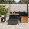 vidaXL Set Divano da Giardino con cuscino 8 pcs Nero