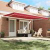 vidaXL Tenda da Sole Rosso 4,5 × 3,5 m Poliestere e metallo