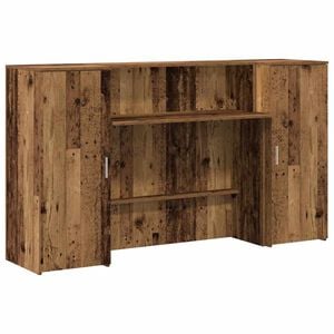 vidaXL Banco Reception Legno Antico 180x50x103,5 cm Legno Multistrato