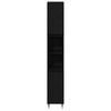 vidaXL Set di Mobili da Bagno 3 pcs Rovere Nero 30 x 30 x 190 cm