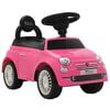 vidaXL Auto per Bambini Fiat 500 Rosa