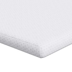 vidaXL Topper per materasso Bianco 120 x 200 cm Tessuto Jacquard