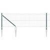 vidaXL Recinzione con Posto Verde 0,6 x 10 m Acciaio e PVC