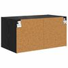 vidaXL Armadietto a muro Rovere Nero 68 x 37 x 35 cm Legno multistrato