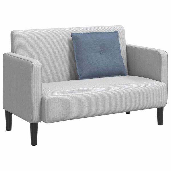 vidaXL Cuscino per Schiena Blu 60 x 50 cm Tessuto in Cords