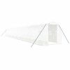 vidaXL Serra con Telaio in Acciaio Bianco 36 m&sup2; 18x2x2 m
