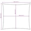 vidaXL Parasole a Vela in Tela Oxford Quadrata 4x4 m Beige