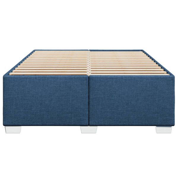 vidaXL Giroletto senza Materasso Blu 140x190 cm in Tessuto