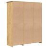 vidaXL Guardaroba con porta BODO Marrone miele 146 x 53,5 x 173 cm