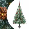 vidaXL Albero di Natale artificiale Verde 150 cm PVC e Acciaio