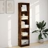 vidaXL Libreria Rovere Fumo 40x24x176 cm in Legno Multistrato