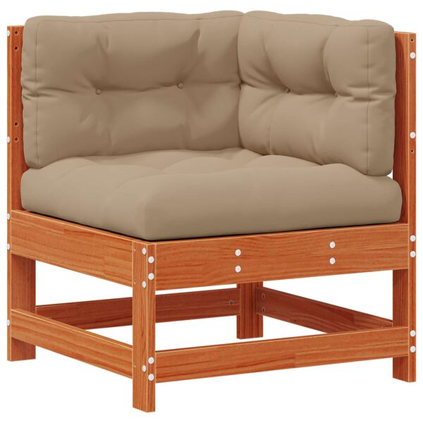 vidaXL Set Lounge da Giardino 7 pcs Marrone Cera