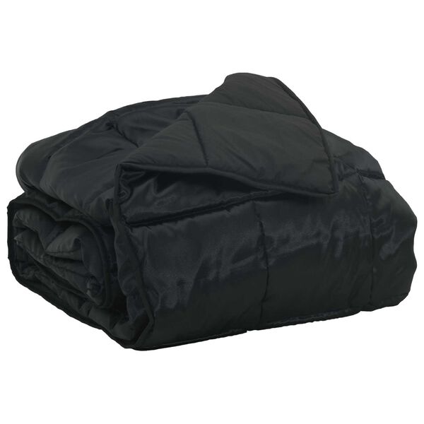 vidaXL Duvet Estivo Nero 135 x 200 cm Satin e Micropile