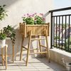 vidaXL Vaso da Giardino con Supporto Naturale 50 x 38 x 74 cm Bamb&ugrave;