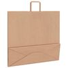 vidaXL Sacchetti di Carta 250 pz con Manici Marrone 54x15x49 cm