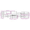 vidaXL Set Divani Giardino 6 pz con Cuscini Legno Massello di Douglas