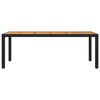 vidaXL Set da Pranzo da Giardino 7 pz con Cuscini in Polyrattan Nero