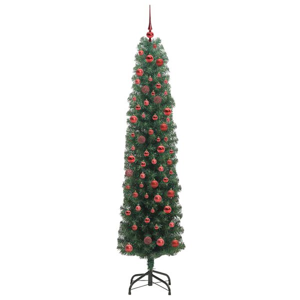 vidaXL Albero di Natale artificiale con 300 LED Verde 180 cm