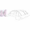vidaXL Tenda Tunnel per 6 Persone Blu e Grigio 700 x 590 x 215 cm