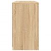 vidaXL Credenza con Luci LED Rovere Sonoma 123x37x67 cm