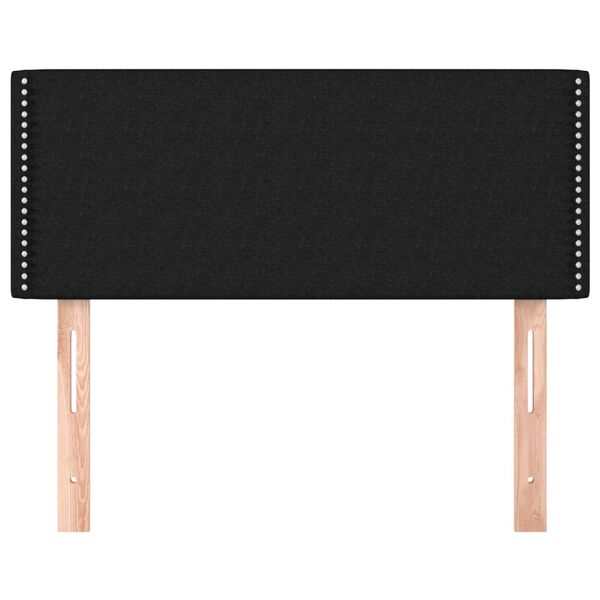 vidaXL Testiera Nera 100x5x78/88 cm in Tessuto