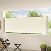vidaXL Tenda Laterale Retrattile per Patio 117x600 cm Crema