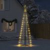 vidaXL Albero di Natale a LED 550 LED Bianco Caldo 300 cm