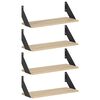 vidaXL Scaffali da parete 4 pz Rovere Sonoma 50 x 20 x 17 cm