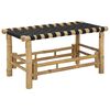 vidaXL Panchina da giardino 80 x 38 x 40 cm Bamb&ugrave; Naturale