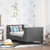 vidaXL Struttura letto per bambini con testata Grigio scuro