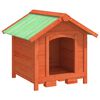 vidaXL Cuccia per Cani Marrone 65x65x61,5 cm in Legno Massello di Pino