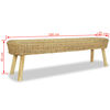 vidaXL Panca da Ingresso 110x35x45 cm in Rattan Naturale