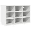 vidaXL Mobile per scarpe Bianco 77,5 x 30 x 51 cm Legno multistrato