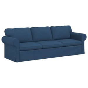 vidaXL Divano Blu 245 x 82 x 80 cm Tessuto