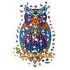 UNIDRAGON Puzzle in Legno 330 pz Charming Owl King Size 25x43 cm