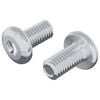 vidaXL Vite di Blocco Tinta unita 2 pz Argento M6 x 12 mm Acciaio