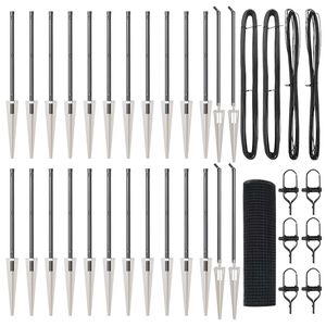 vidaXL Palo della recinzione Grigio