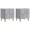 vidaXL Armadio da Notte 2 pcs Grigio Sonoma 43 x 34,5 x 48 cm