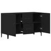 vidaXL Credenza con cassetto Nero 100 x 36 x 60 cm Legno multistrato