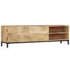 vidaXL Mobile Porta TV 145x30x41 cm in Legno Massello di Mango