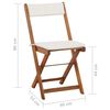 vidaXL Set da Bistrot 3 pz Pieghevole con Cuscini Massello di Acacia