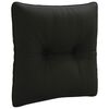 vidaXL Cuscino per schienale PUTTEN 100% Poliestere Nero