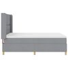 vidaXL Letto a Molle con materasso Grigio chiaro 140 x 200 cm Tessuto