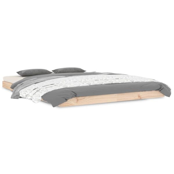 vidaXL Letto senza Materasso 140x190 cm in Legno Massello di Pino