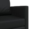 vidaXL Divano letto 110cm Nero Pelle Artificiale